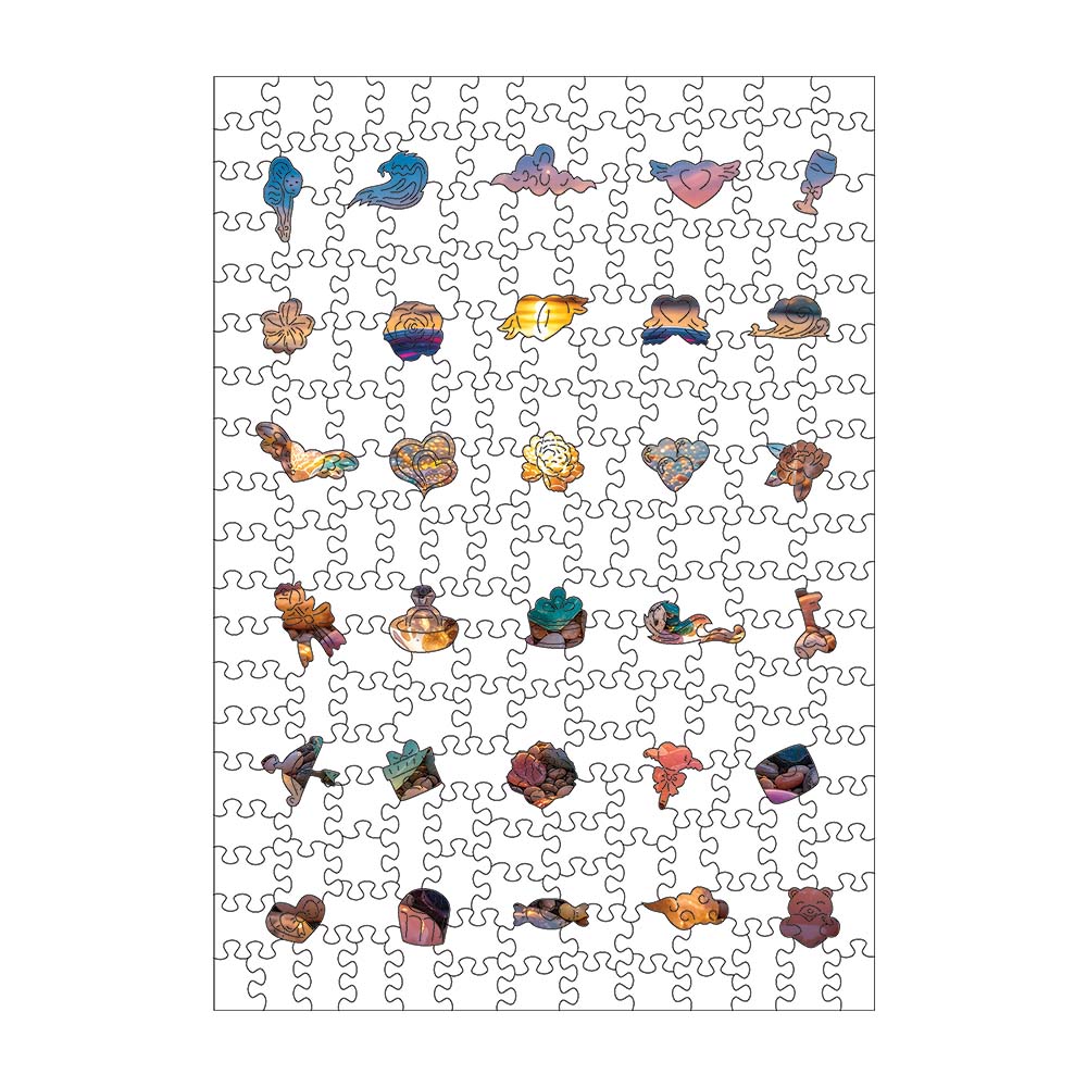 Crystal Heart - Wooden Jigsaw Puzzle