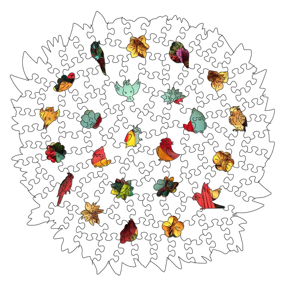 Cardinal - Wooden Jigsaw Puzzle