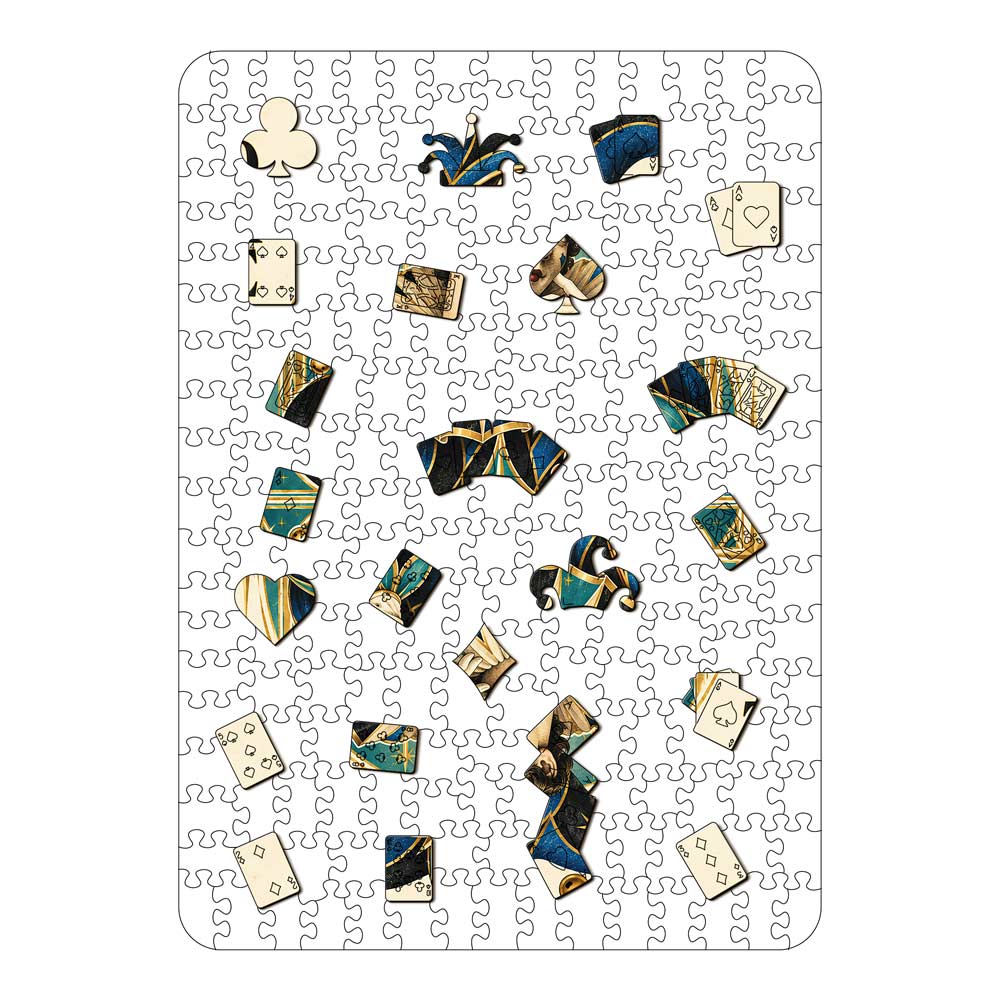 Black Joker - Wooden Jigsaw Puzzle