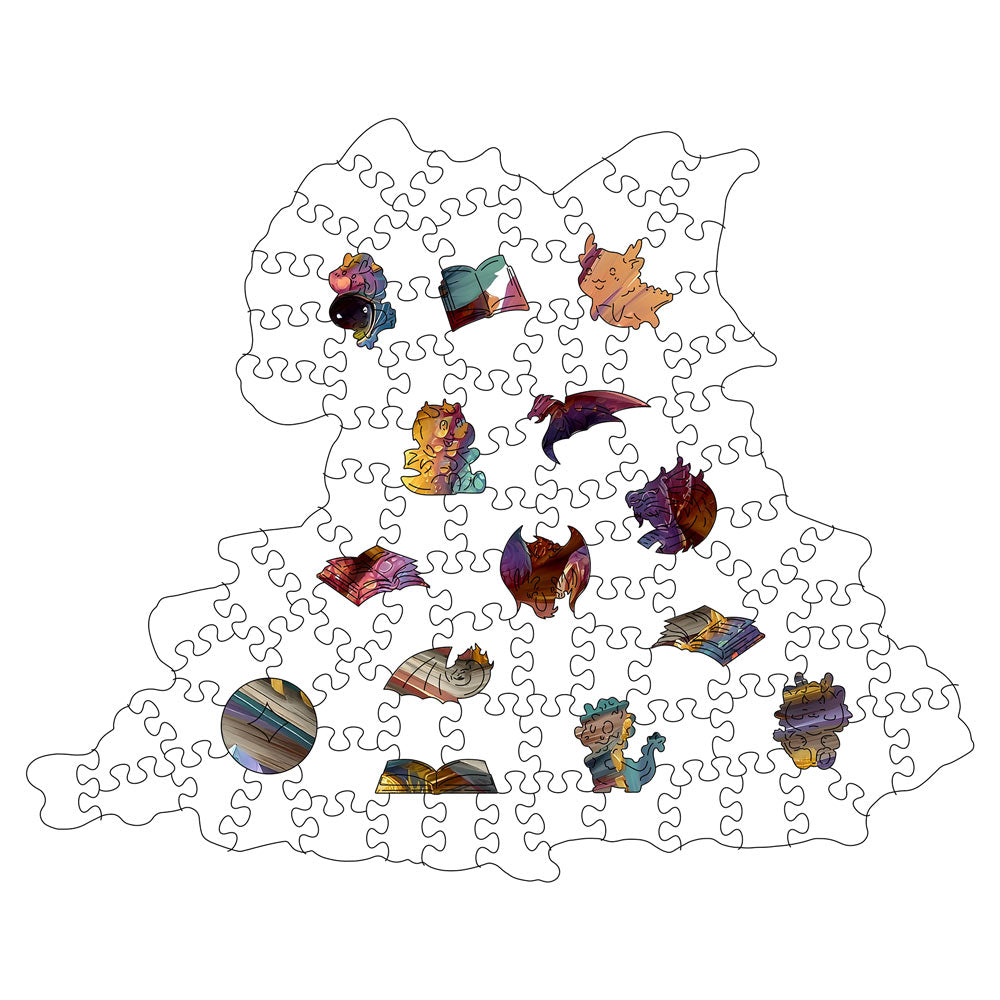 Dragon Treasure - Wooden Jigsaw Puzzle