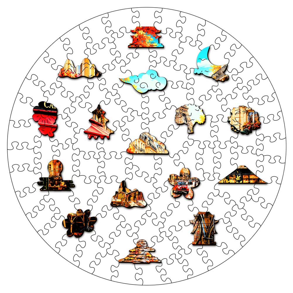 French Love - Wooden Jigsaw Puzzle