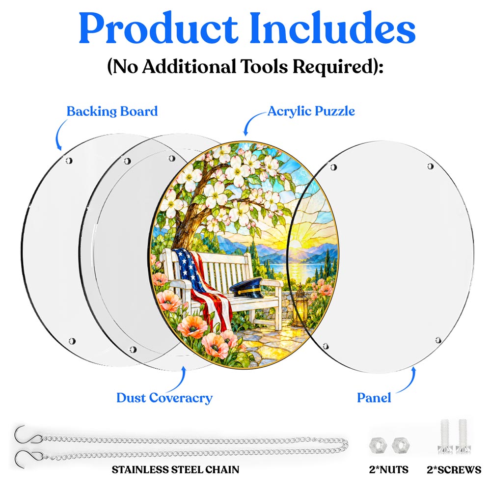 Acrylic Jigsaw Puzzle Suncatcher - Garden of Remembrance