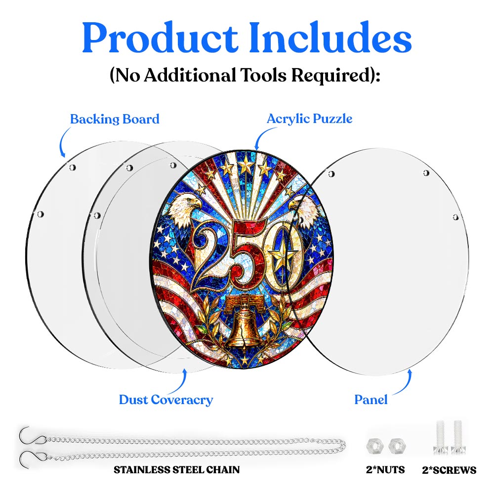 Acrylic Jigsaw Puzzle Suncatcher - Liberty Glory