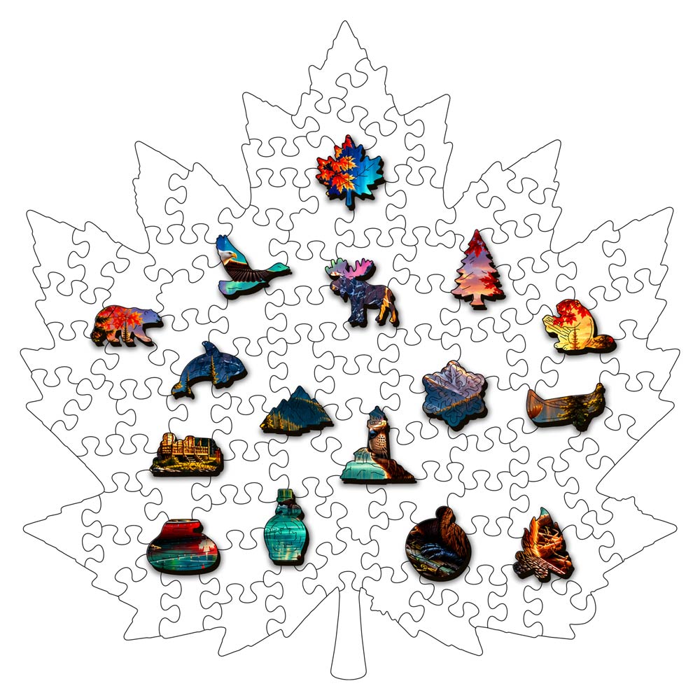 🔥Last Day🔥Maple Paradise - Wooden Jigsaw Puzzle