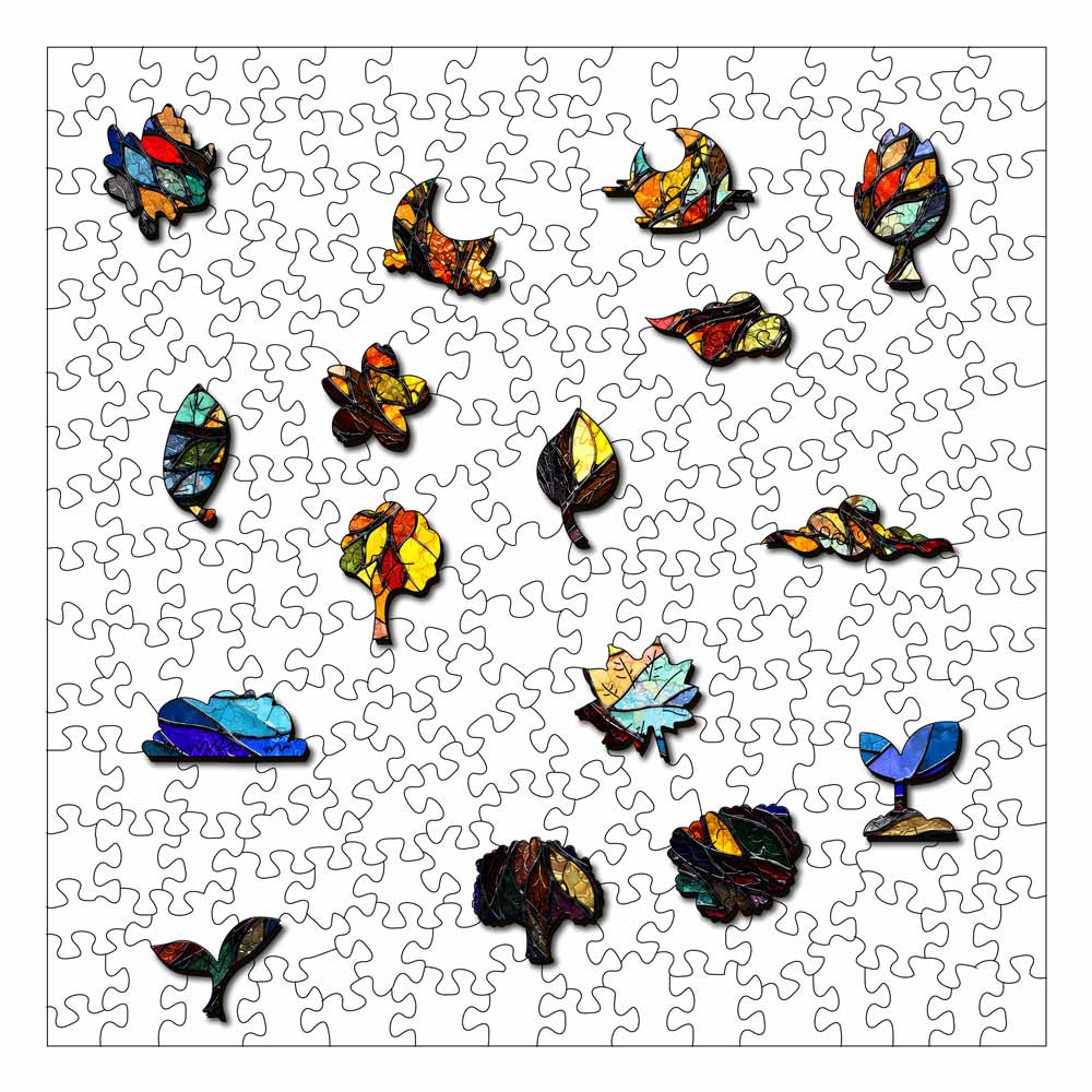 Mosaic Tree - Stained Glass Jigsaw Puzzle