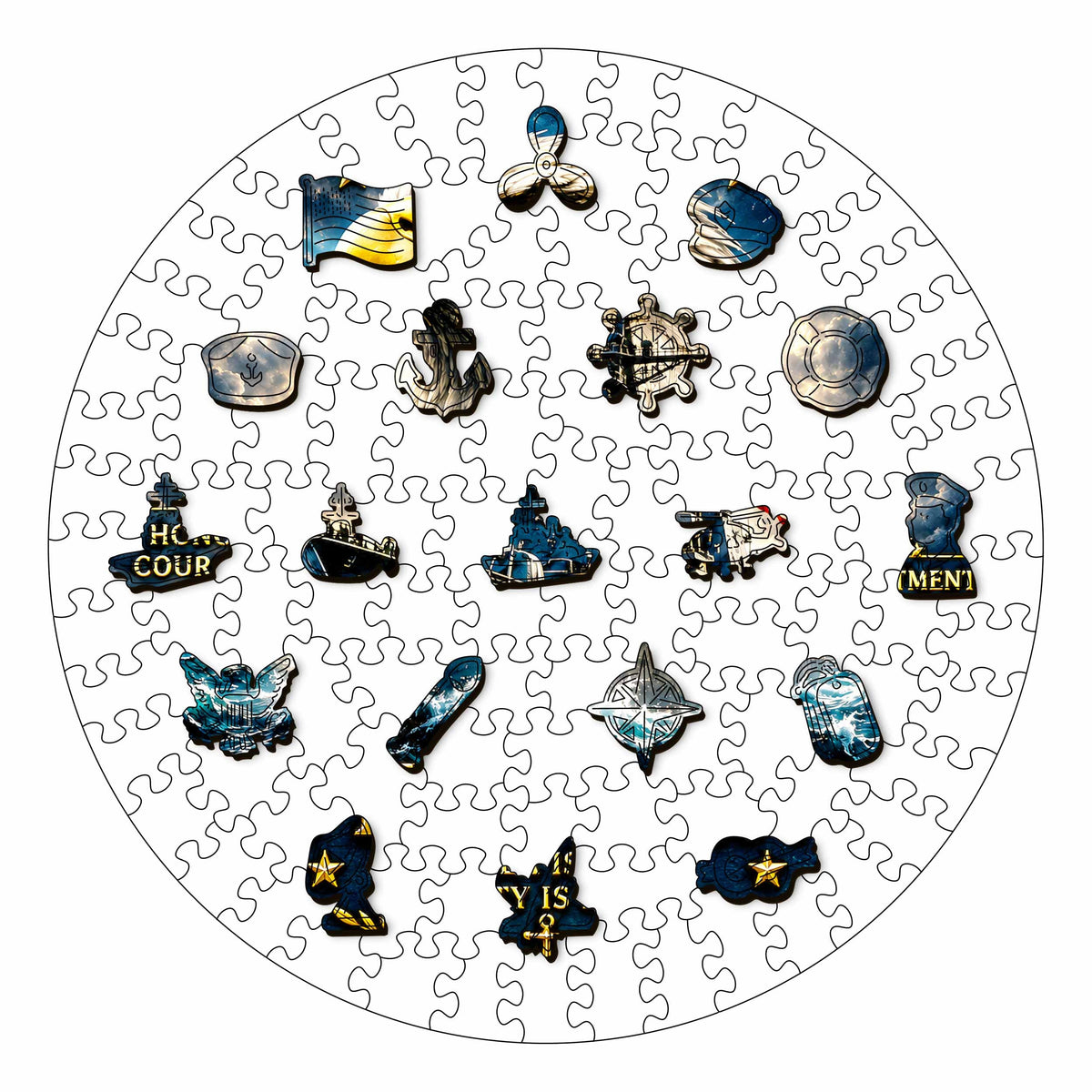 Animal Jigsaw Puzzle > Wooden Jigsaw Puzzle > Jigsaw Puzzle Naval Eagle - Wooden Jigsaw Puzzle