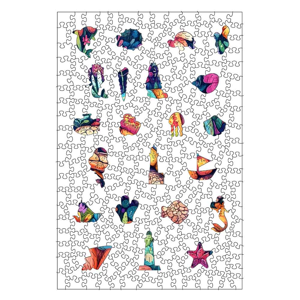 Turtle in Bloom - Wooden Jigsaw Puzzle