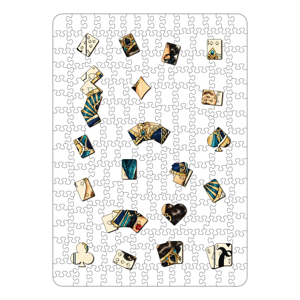 Queen Spade - Wooden Jigsaw Puzzle