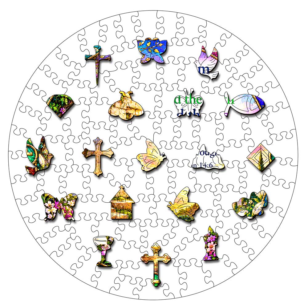 I Am the Way, the Truth and the Life - Wooden Jigsaw Puzzle
