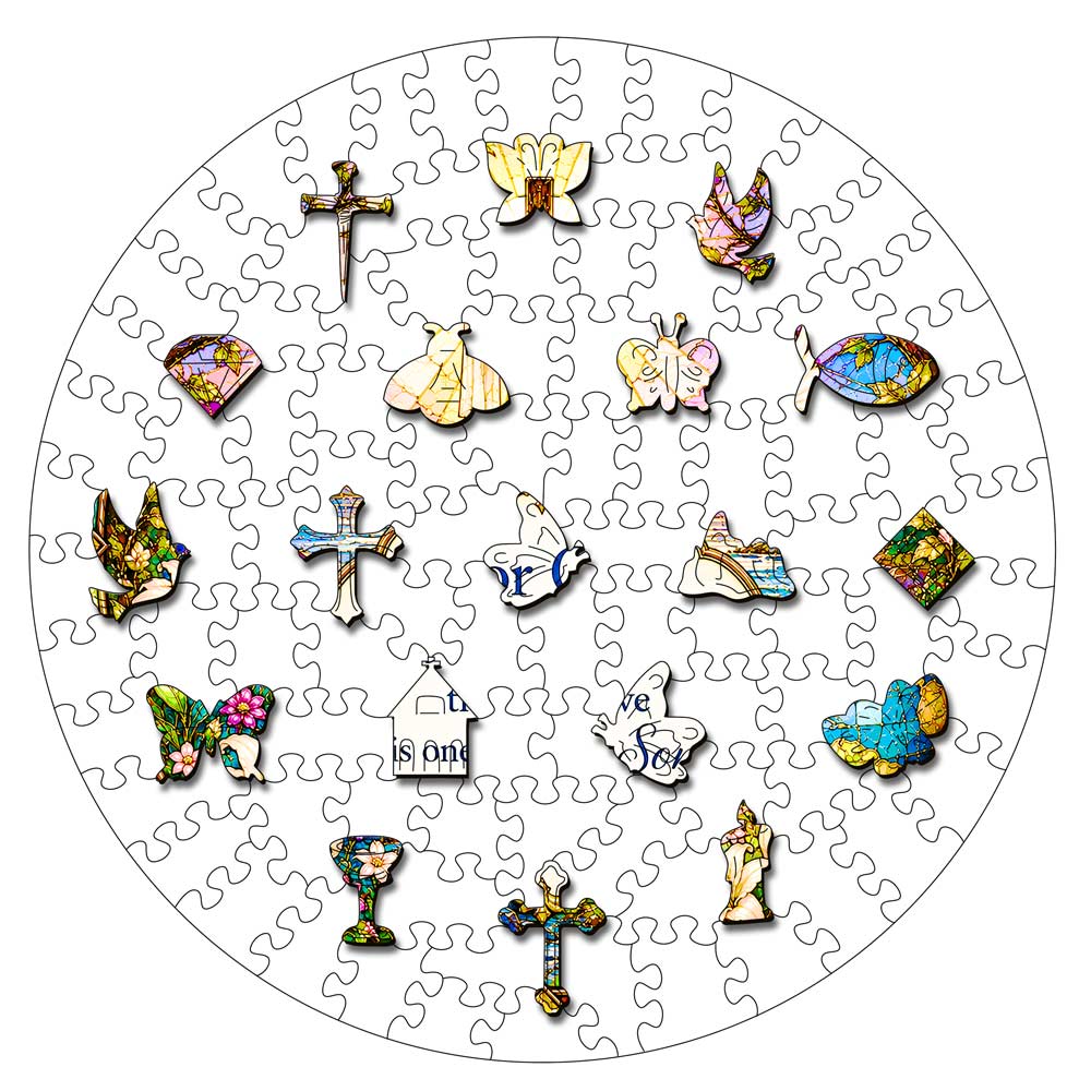 For God So Loved the World - Wooden Jigsaw Puzzle
