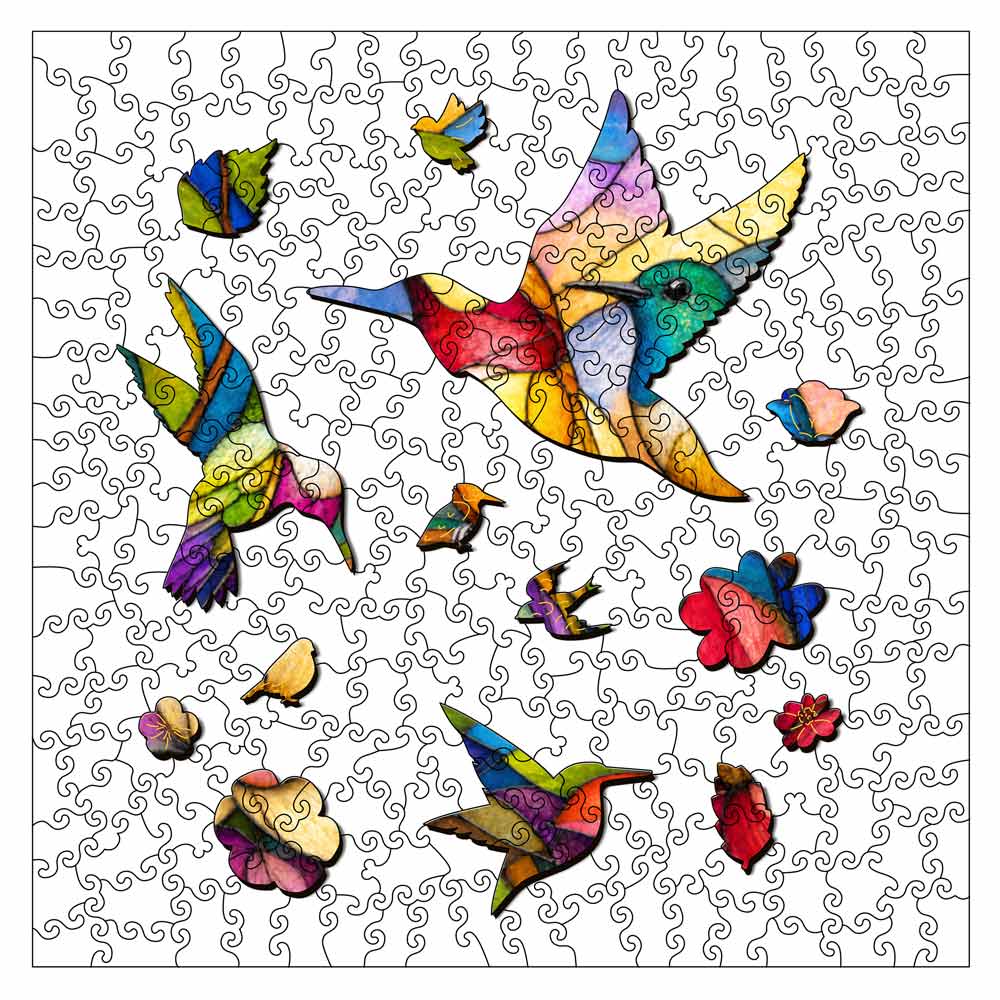 Wooden Jigsaw Puzzles Songbird Garden - Jigsaw Puzzle