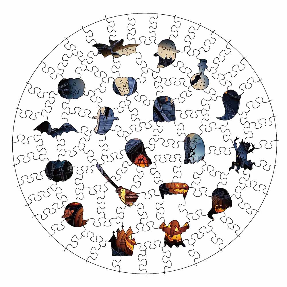 š„Last Day - Halloween Castle - Wooden Jigsaw Puzzle