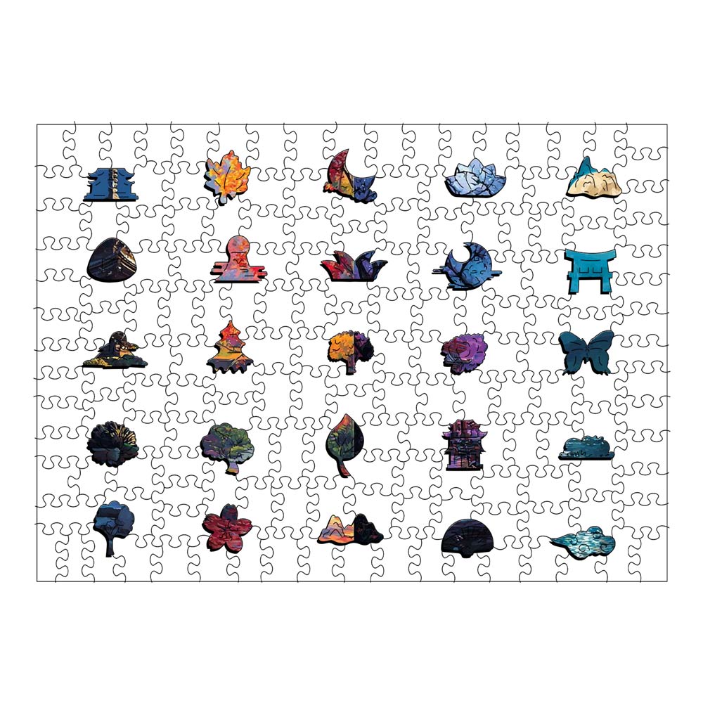 Seasonal Serenity - Wooden Jigsaw Puzzle