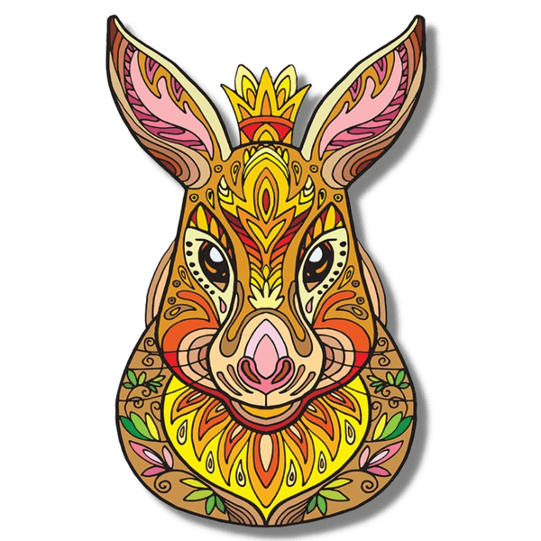 Crowned Rabbit - Wooden Jigsaw Puzzle (Out Of Stock)