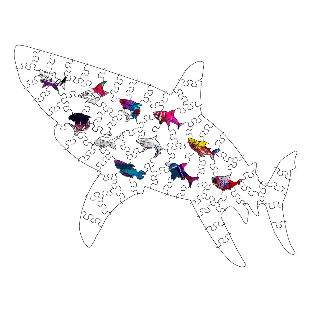 Shark - Wooden Jigsaw Puzzle