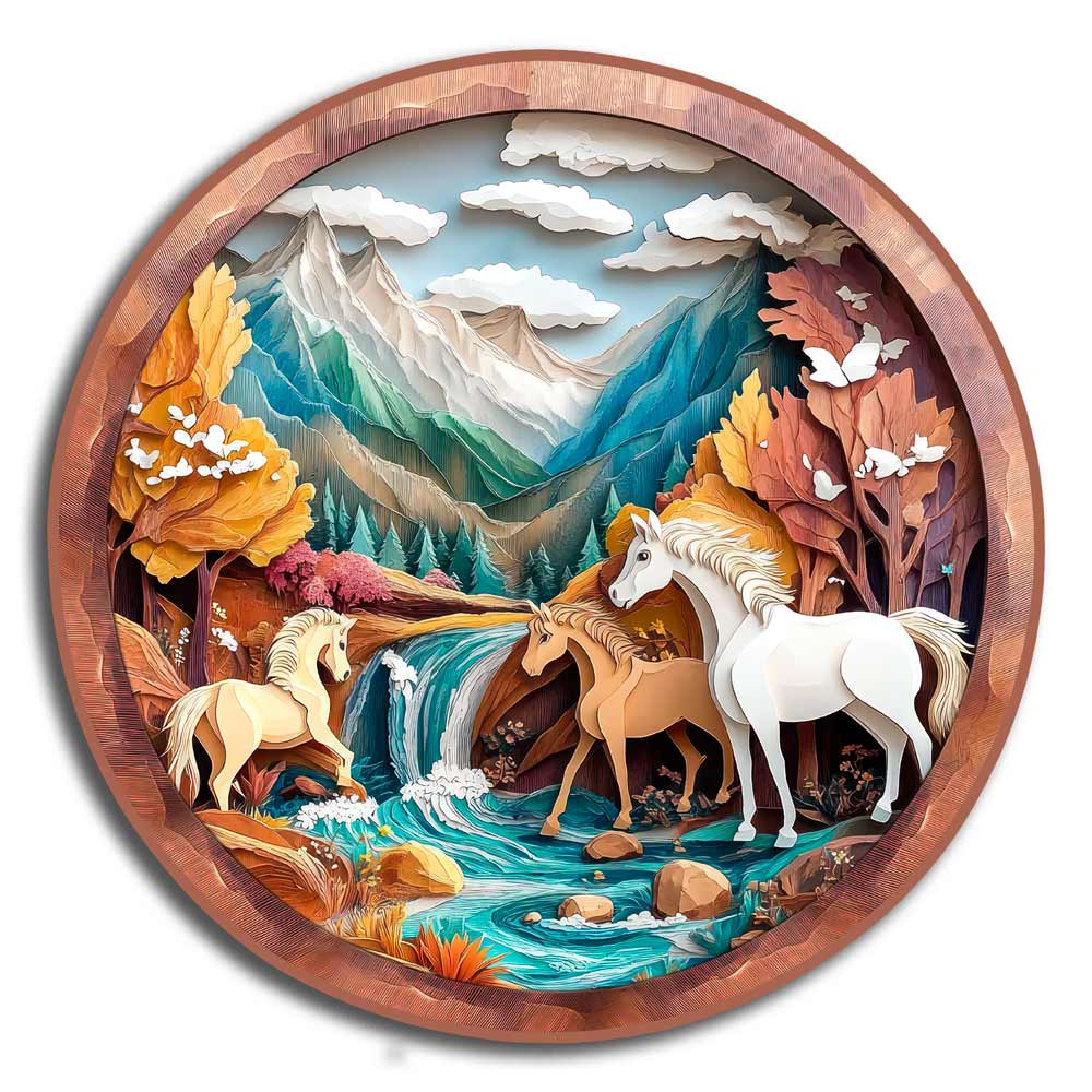 Forest Horse - Wooden Jigsaw Puzzle