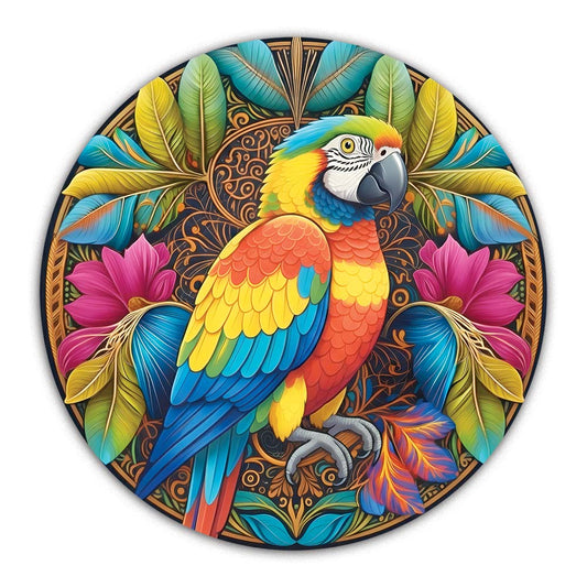 🔥Last Day - Tropical Parrot - Wooden Jigsaw Puzzle