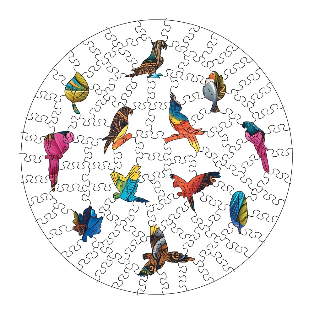 🔥Last Day - Tropical Parrot - Wooden Jigsaw Puzzle