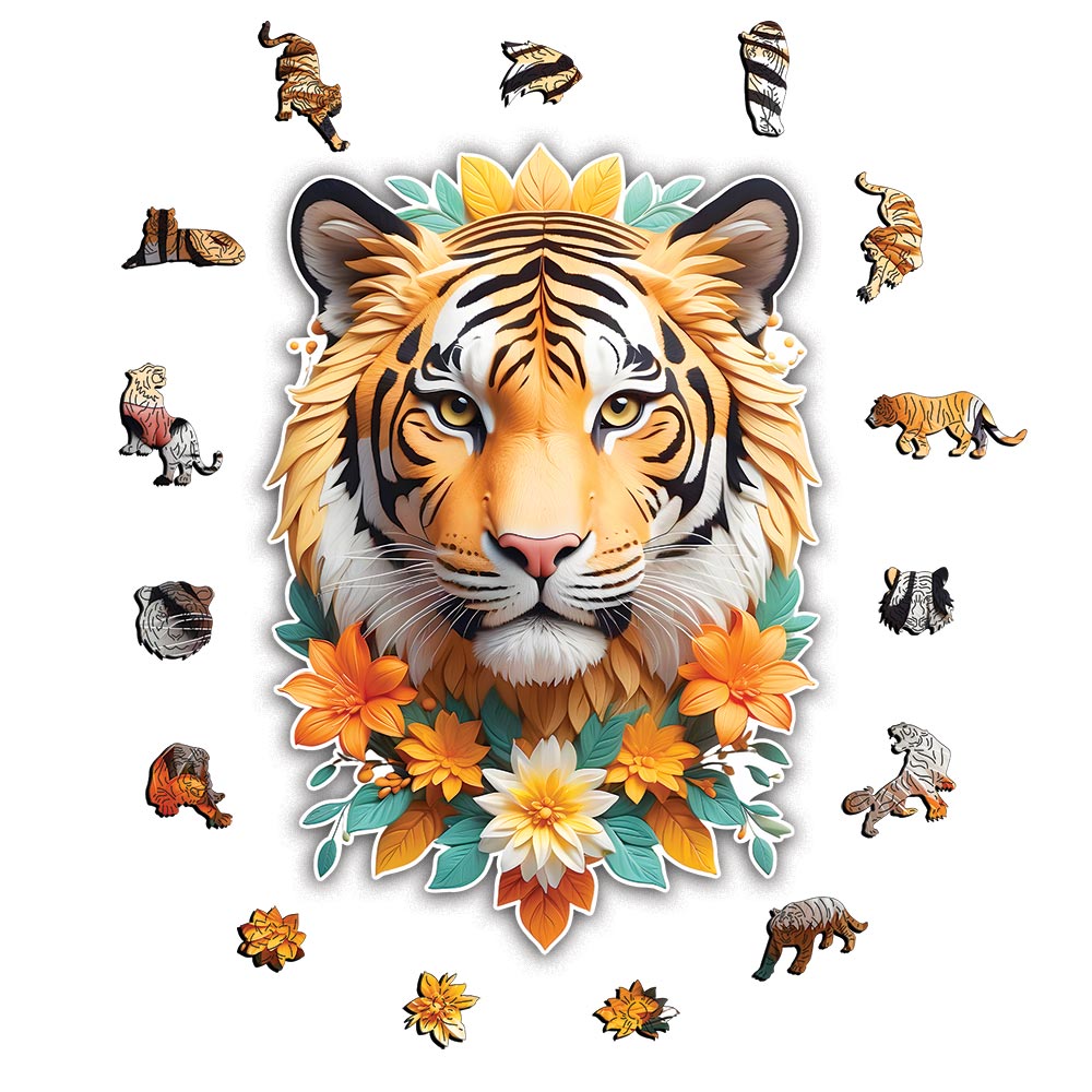 🔥Last Day - Forest Tiger - Wooden Jigsaw Puzzle