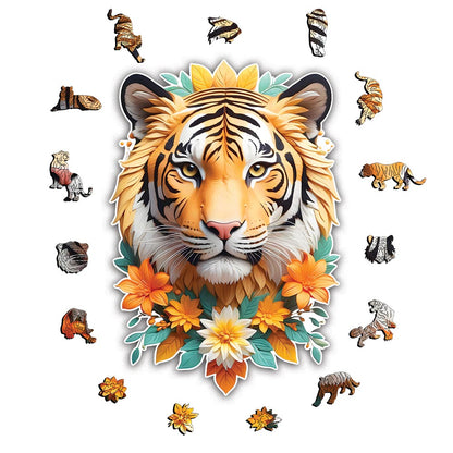 🔥Last Day - Forest Tiger - Wooden Jigsaw Puzzle