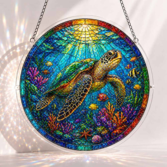 Tropical Turtle - Acrylic Jigsaw Puzzle