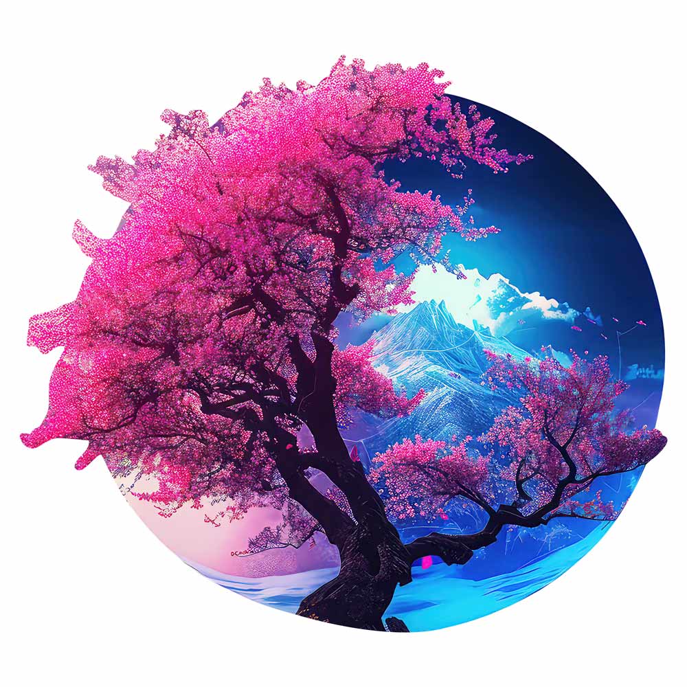 🔥Last Day - Cherry Blossom - Wooden Jigsaw Puzzle