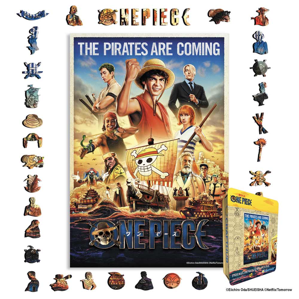 Animal Jigsaw Puzzle > Wooden Jigsaw Puzzle > Jigsaw Puzzle A4 + Wooden Gift Box The Pirates Are Coming - Wooden Jigsaw Puzzle