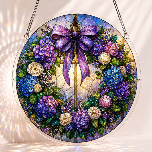 Acrylic Jigsaw Puzzle Suncatcher - Sacred Bloom