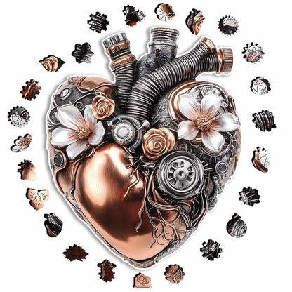 Mechanical Heart - Wooden Jigsaw Puzzle