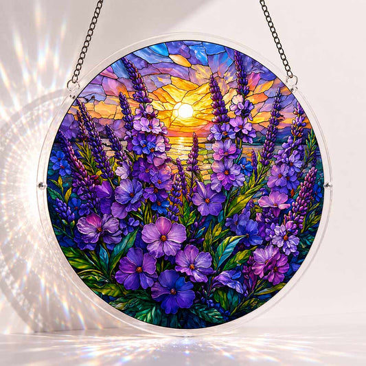 Violet Sunset - Acrylic Jigsaw Puzzle