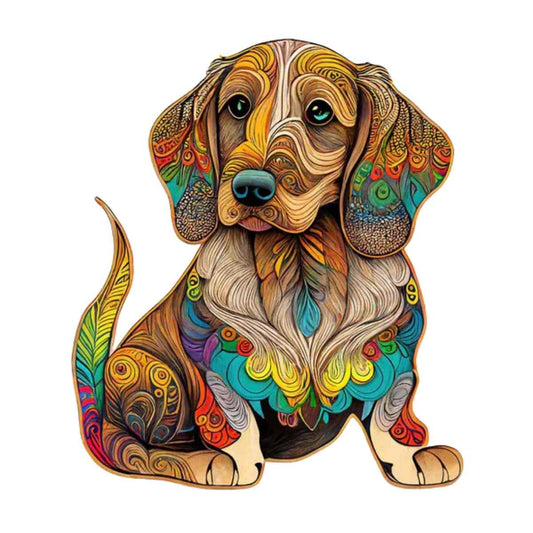 Dachshund Dog - Wooden Jigsaw Puzzle