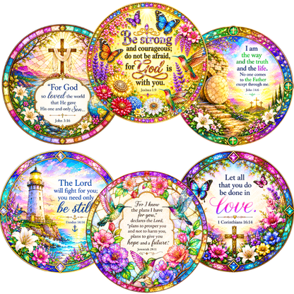6-pack Acrylic Jigsaw Puzzle Suncatcher - Bible Verse Set – Free Shipping Included