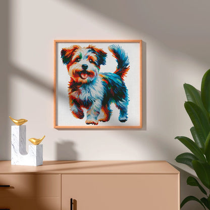 15.7"x15.7" / 40cm x 40cm Jackapoo Dog - Diamond Painting Kit