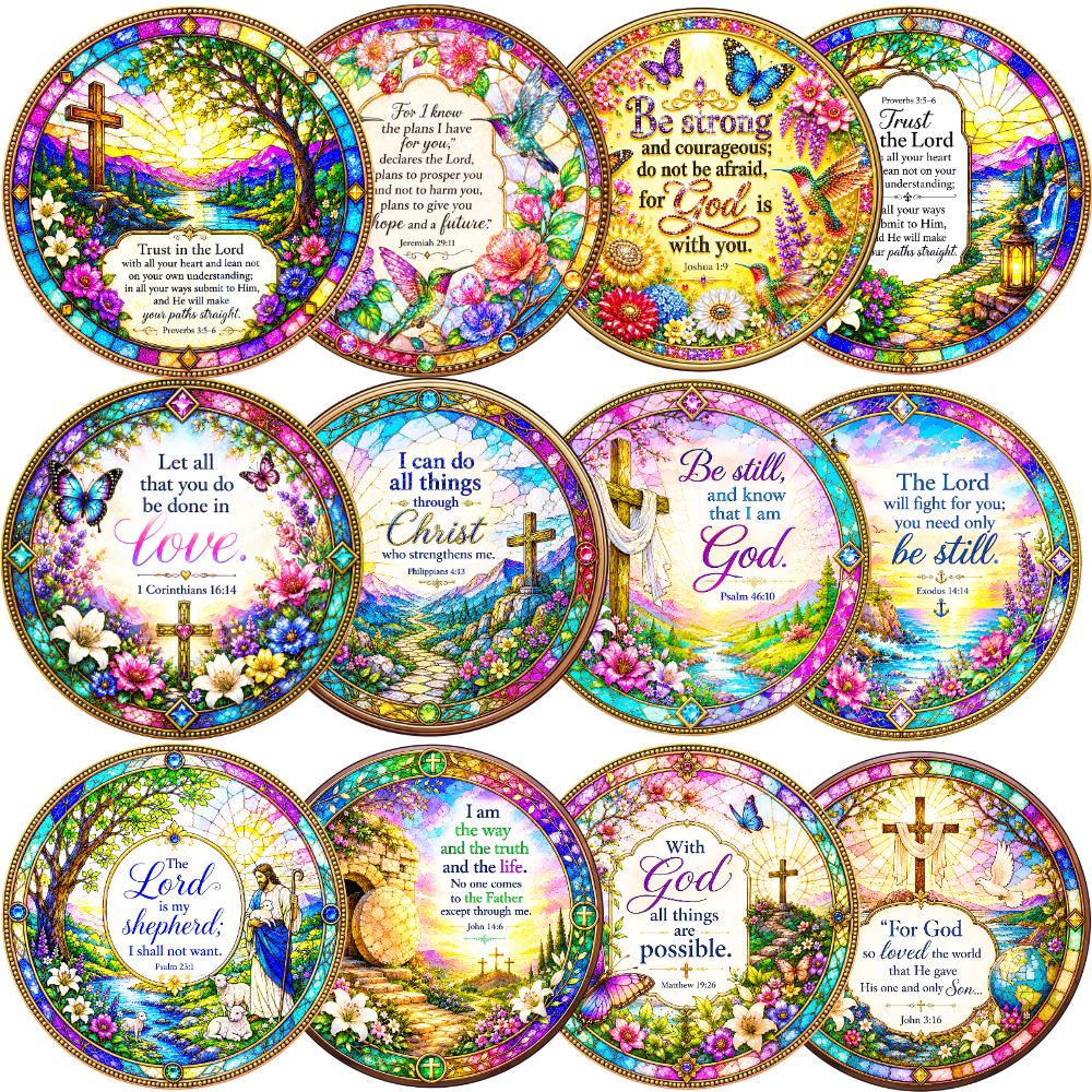 12-Pack Bible Verse Wooden Jigsaw Puzzle Gift Set – Free Shipping Included