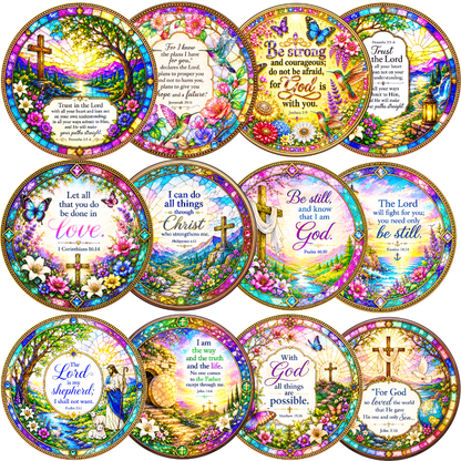 12-Pack Bible Verse Wooden Jigsaw Puzzle Gift Set – Free Shipping Included