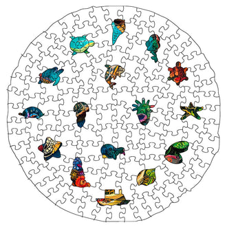 🔥Last Day - Colorful Turtle - Wooden Jigsaw Puzzle