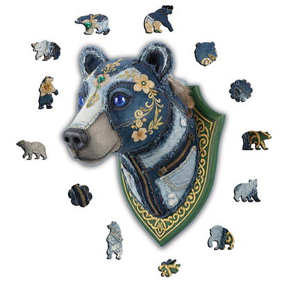 Bear Jeans - Wooden Jigsaw Puzzle