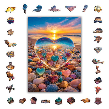 Crystal Heart - Wooden Jigsaw Puzzle