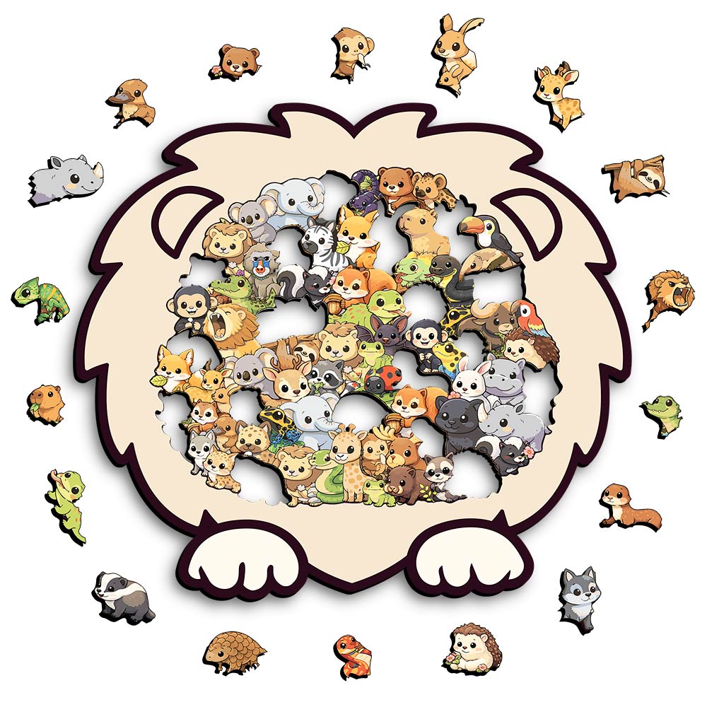 Jungle Life - Wooden Jigsaw Puzzle