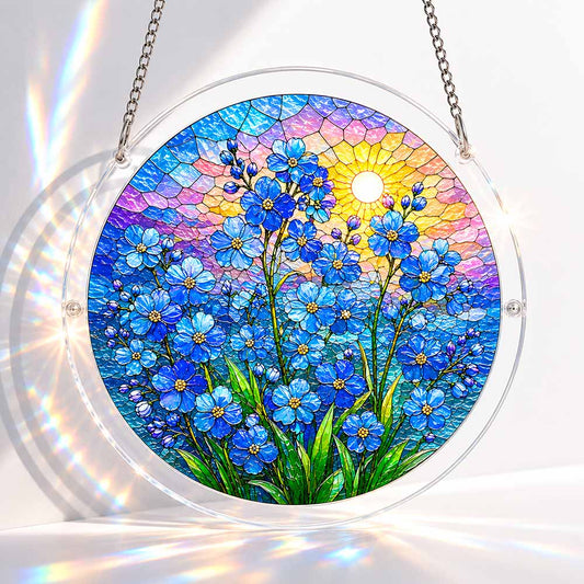 Blue Blossoms - Acrylic Jigsaw Puzzle