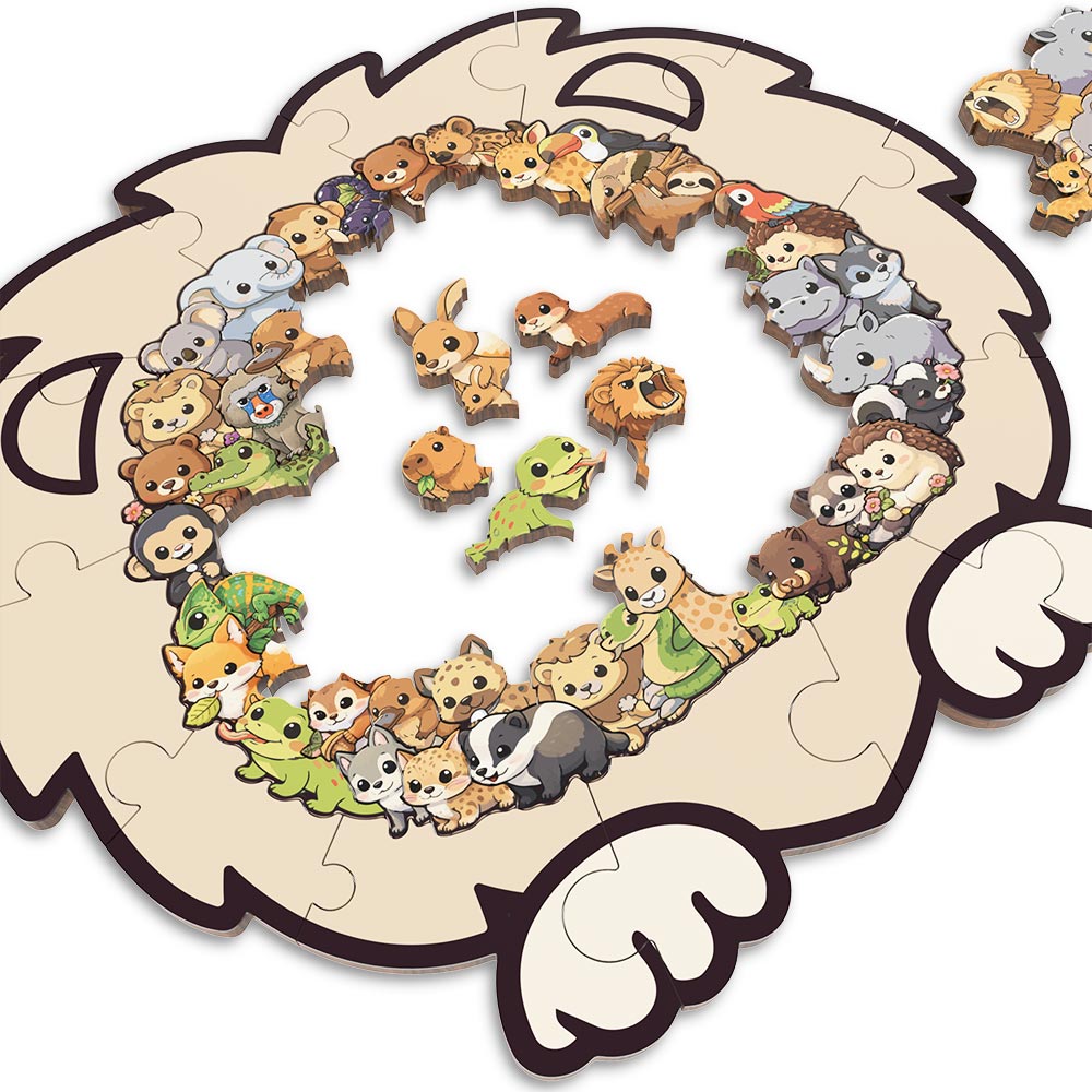 Jungle Life - Wooden Jigsaw Puzzle