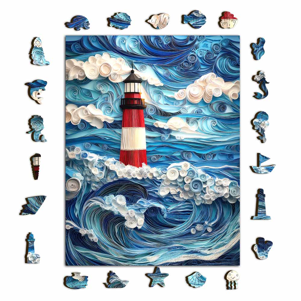 🔥Last Day - Light House - Wooden Jigsaw Puzzle