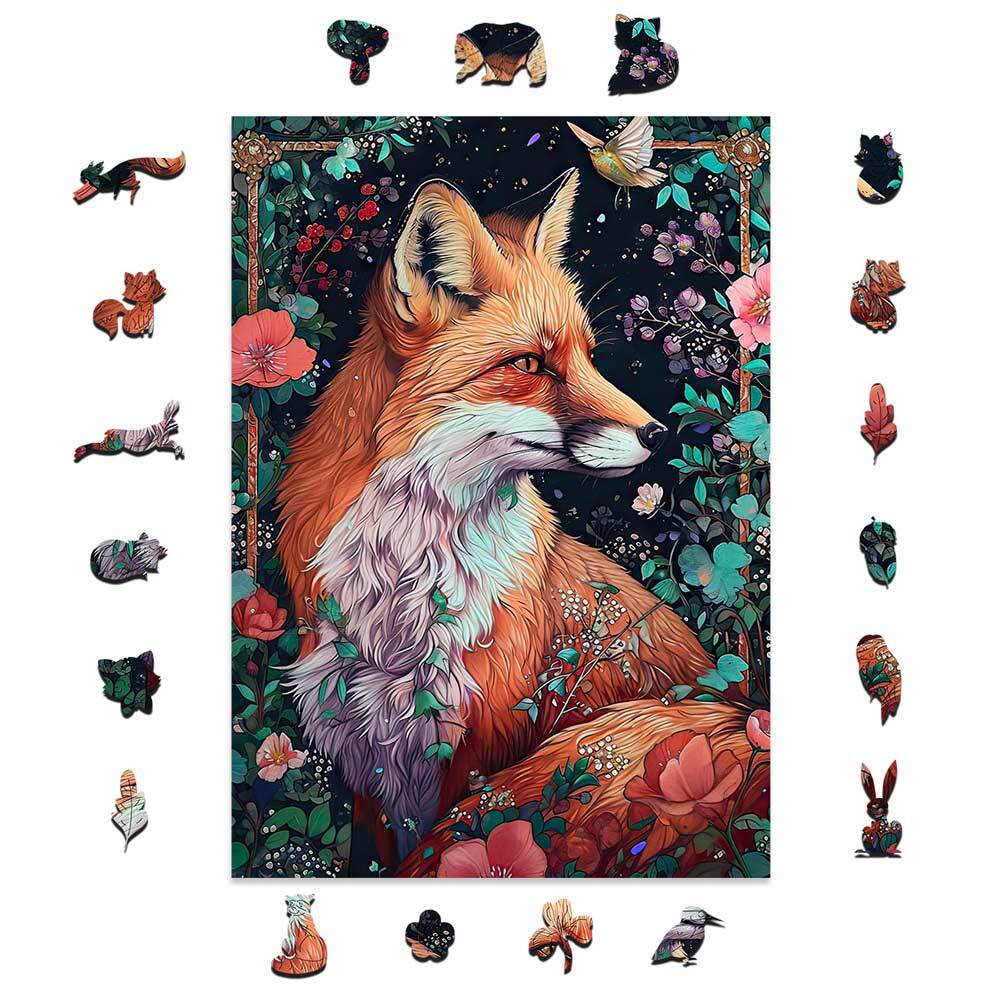 Ezo Red Fox - Wooden Jigsaw Puzzle