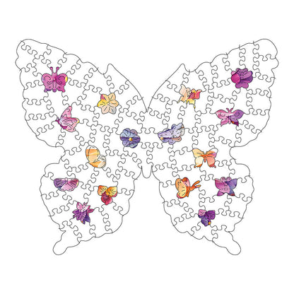 Dreamy Butterfly - Wooden Jigsaw Puzzle