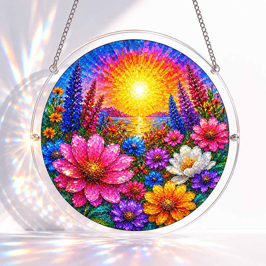 Floral Glow - Acrylic Jigsaw Puzzle