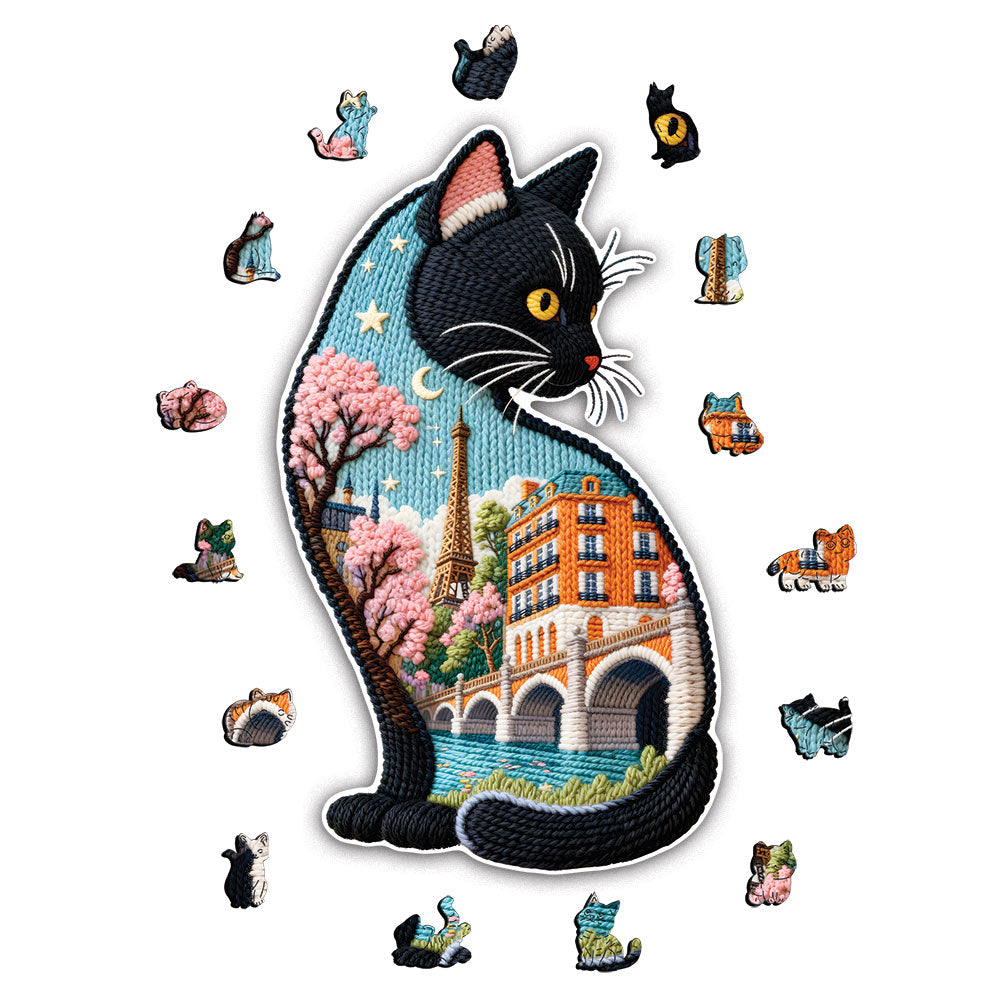 Paris Cat - Jigsaw Puzzle