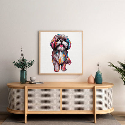 15.7"x15.7" / 40cm x 40cm Shih Tzu Dog - Diamond Painting Kit