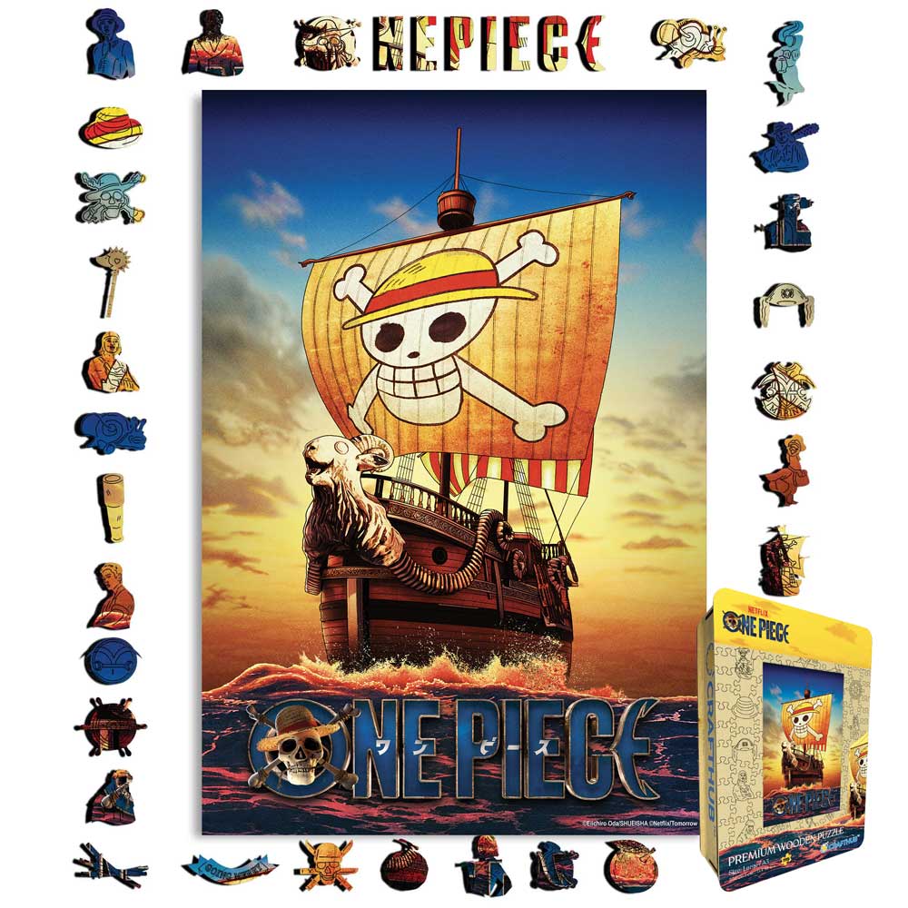 Animal Jigsaw Puzzle > Wooden Jigsaw Puzzle > Jigsaw Puzzle A4 + Wooden Gift Box Sailing with the Merry - Wooden Jigsaw Puzzle