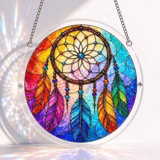 Rainbow Dreamcatcher - Acrylic Jigsaw Puzzle