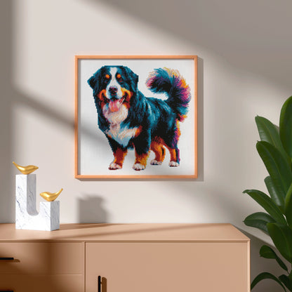 15.7"x15.7" / 40cm x 40cm Bernese Mountain Dog - Diamond Painting Kit
